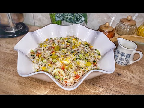 La salade de riz ~ recette express