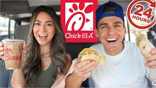 WE ATE CHICK-FIL-A FOR 24 HOURS CHALLENGE!