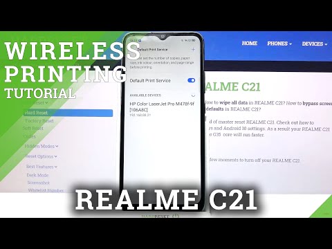 Connect Printer - REALME C21 & Wireless Printing Process