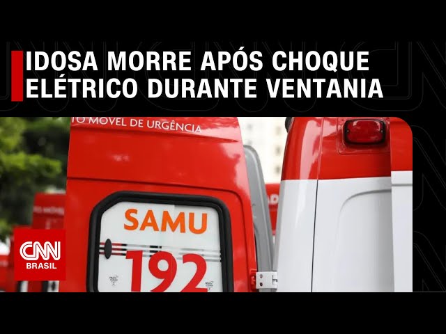 Idosa morre após choque elétrico durante ventania | CNN 360º