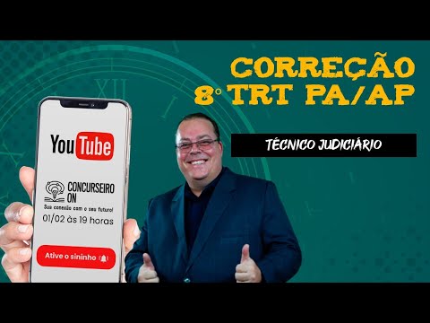 TRT-8 Pará e Amapá - Correção da Prova de Técnico e Analista. Questões do CEBRASPE!