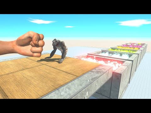 Punch into Portal Hole - Animal Revolt Battle Simulator
