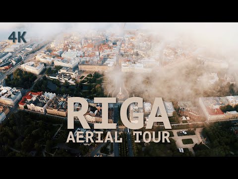 Explore Riga From Bird's-Eye View | Relaxing Cinematic 4K Drone Video