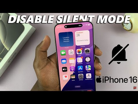 How To Turn OFF Silent Mode On iPhone 16 / 16 Pro