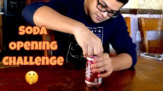 Soda Can Opening Challenge (Quietly) feat. Mikey Davila