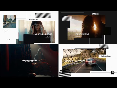 Modern Glitches Modular Template for Apple Motion & FCPX - MotionVFX