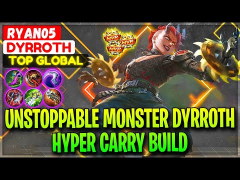 Hyper Carry Dyrroth Build - Top Global Dyrroth ryan05 - Mobile Legends Gameplay And Build