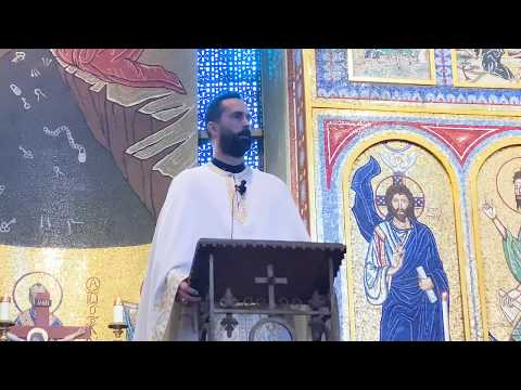 Father Jacob Saylor discusses Luke 13:10-17 at Holy Trinity Greek Orthodox Church San Francisco