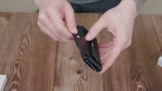 Невелике жіноче портмоне з монетницею з натуральної шкіри ST Leather 22730 чорне
