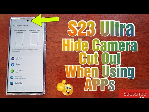 Samsung Galaxy S23 Ultra How to Hide Front Camera Cutout Its Really Good When Using Applications