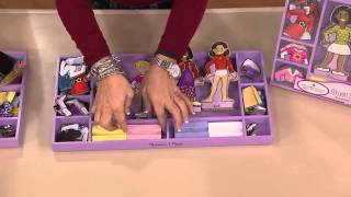 Melissa & Doug Best Friends Magnetic Dress Up Doll Set with Alberti Popaj
