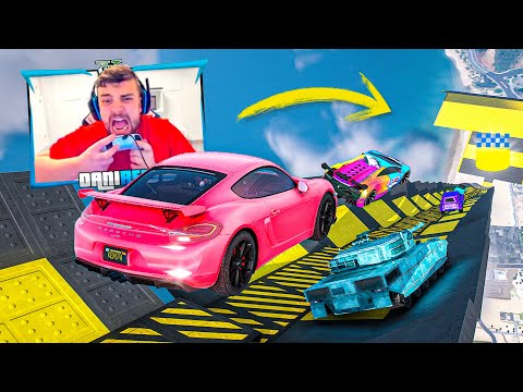 MEGA RAMPA PERO TENGO QUE HACER RETOS IMPOSIBLES - GTA 5 ONLINE