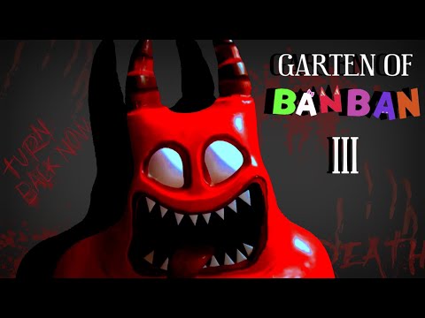 GARTEN OF BANBAN 3 - Banban Chase Scene With Jumpscare and Final Endings (Evil Banban Chase)