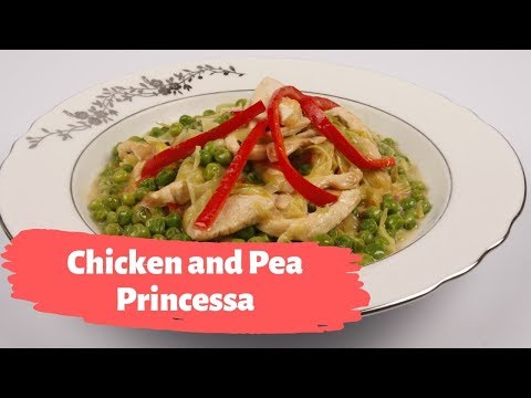 Chicken and Pea Princessa Recipe - Traditional Turkish Recipes