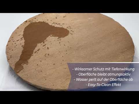 Coating natural stone slabs