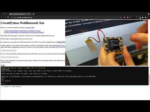 Circuitpython Webbluetooth Test
