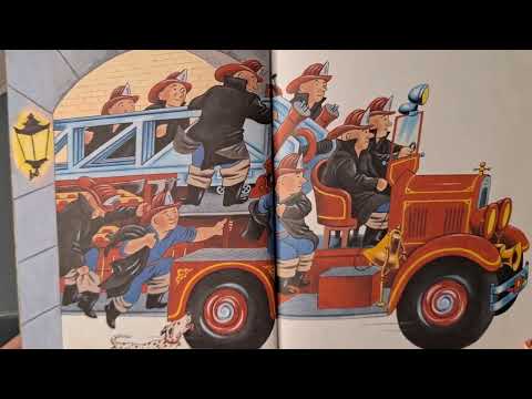 Vintage Golden Book: The Fire Engine Book Pictures by Tibor Gergely