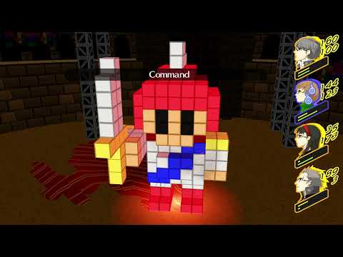 lets play persona 4 golden English dub part 102 boss fight in 16 bits adventured pt 2