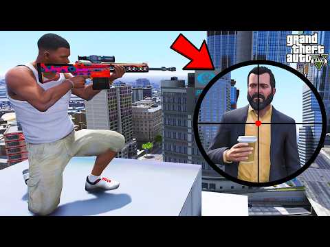 Franklin Finally Kills His Best Friend Michael in GTA 5 | SHINCHAN and CHOP