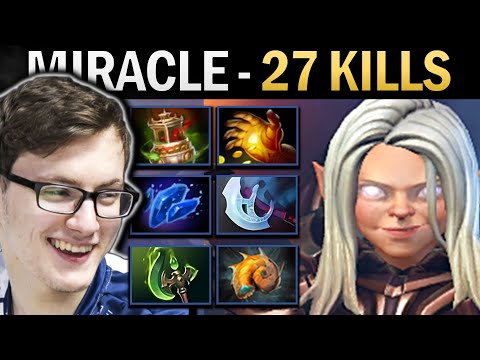 Invoker Dota 2 7.36 Miracle with 27 Kills and Parasma