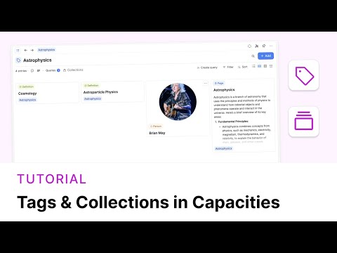 How to Organize Your Content in Capacities Part I – Tags and Collections