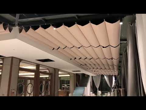 Rèm trần tấm phẳng vải tổ ong tấm phẳng tự động