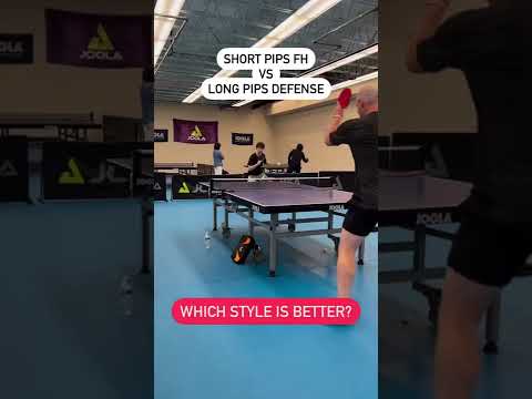 Long pips defense or short pips attack, which do you choose?🤣 #tabletennis #pingpong #joola