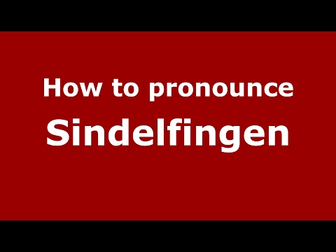 How to pronounce Sindelfingen (Germany/German) - PronounceNames.com