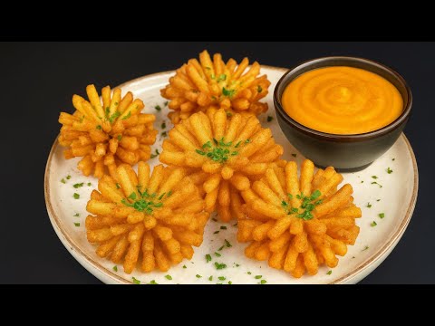 Super knusprige frittierte Kartoffelblüten! So hast du Kartoffeln garantiert noch nie zubereitet!