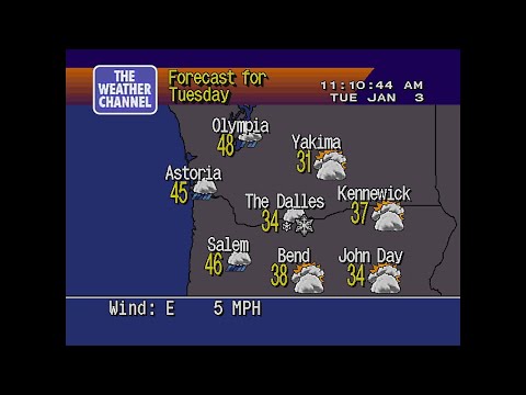 WeatherSTAR 4000 Simulator- Astoria, OR- Jan. 3, 2023- 11:10AM PST