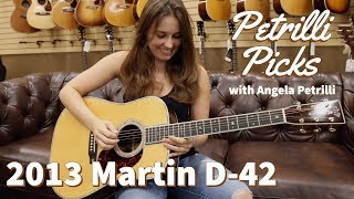 Video thumbnail for Petrilli Picks: 2013 Martin D-42 | Norman's Rare Guitars by Normans Rare Guitars
