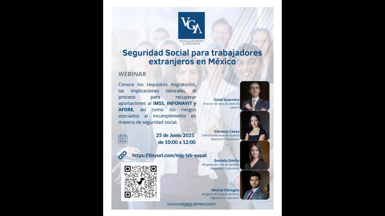 Webinar Seguridad Social para trabajadores extranjeros en México