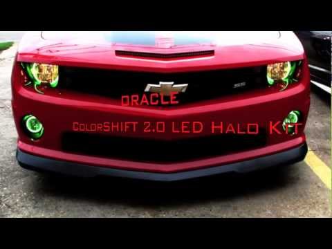 ORACLE ColorSHIFT 2.0 Halos Installed in Non-RS 2012 Camaro by Advanced Automotive Concepts