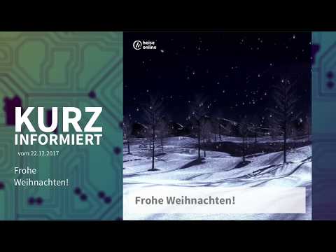 Kurz informiert vom 22.12.: Frohe Weihnachten!