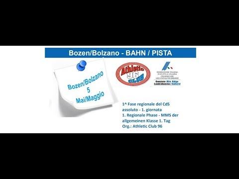 Bolzano, 05/05/2018 - 1° Fase Regionale del CdS Assoluto" Trentino /Alto Adige