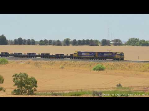 PM4 Pacific National Steel & Container Train - PoathTV Australian Railways