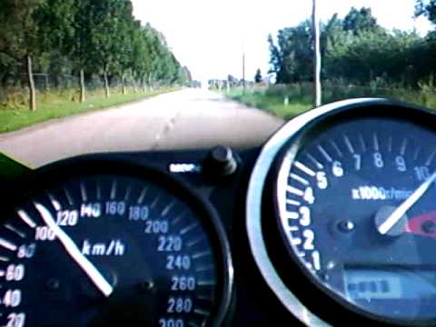 Kawasaki ZX9R zx-9r zx9 ninja 0 - 200 km/h