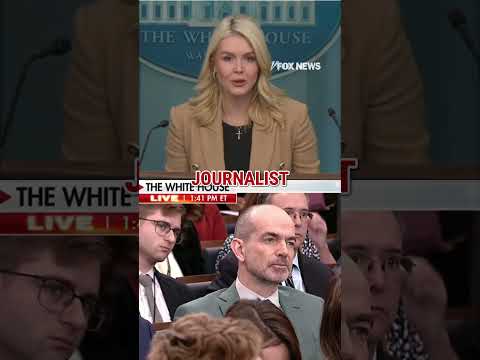 Leavitt tears apart reporter as 'left-wing hack' #foxnews #news #us #fox