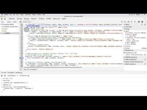 Walk thru Backbone s `Events on`
