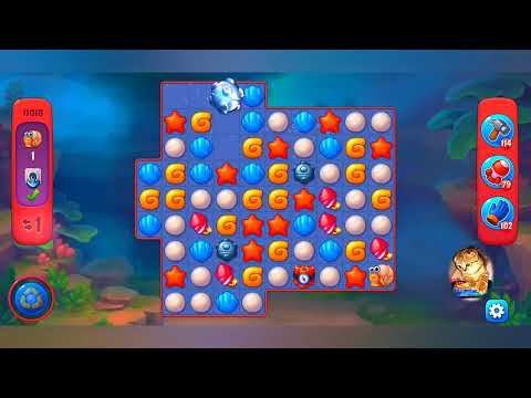 фишдом 2022  #  11018 уровень - прохождение без бустеров # Fishdom,   11018  level - no Boosters.