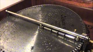 O COME ALL YE FAITHFUL Played On 1905 MIRA 18 1/2 Inch Concert Grand Music Box - Christmas Song