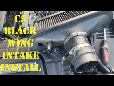 DIY: C5 Corvette black wing intake install and sound!