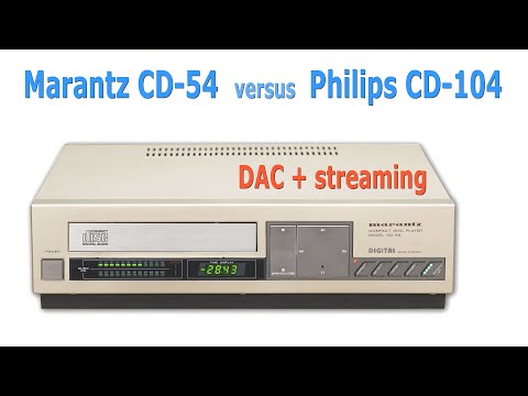 Marantz CD54 vs. Philips CD104, DAC + streaming, USB-input asynchron #DAC #TDA1540 #USB