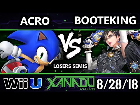 S@X 265 Smash 4 -  BootEKing (Bayonetta) Vs.  Acro (Sonic) Wii U Losers Semis