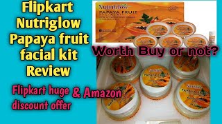 Nutriglow Papaya fruit facial kit Review/ Amazon Flipkart discount offer information