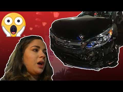 WE GOT INTO A HUGE CAR CRASH!!! (My car is wrecked) Video