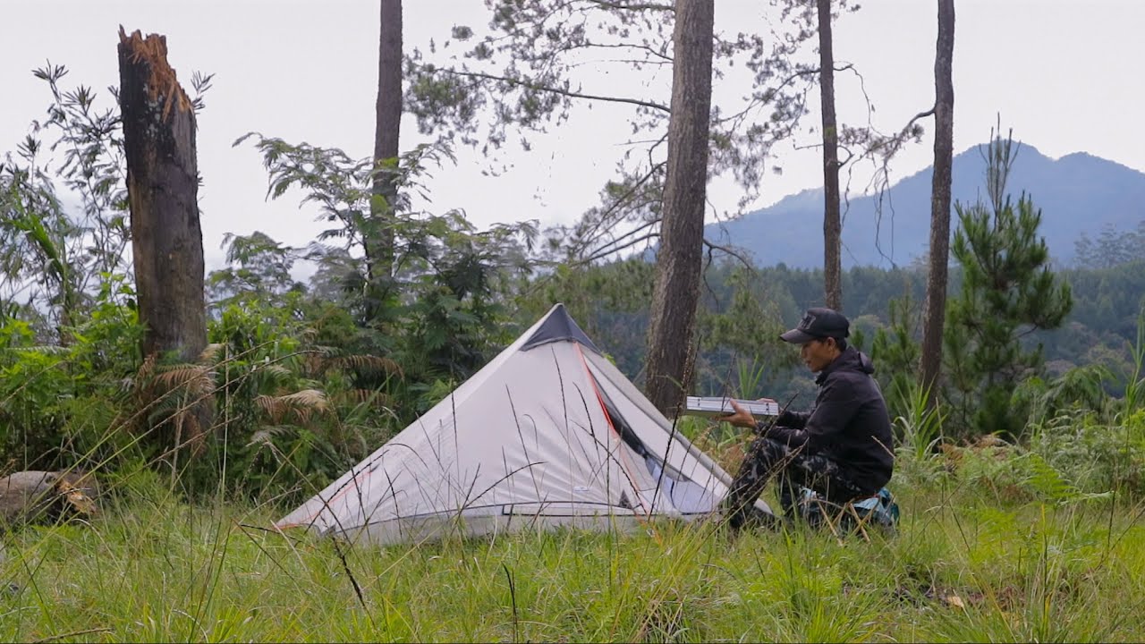SOLO CAMPING คนเดียวบนภูเขา ผ่อนคลายไปกับการทำอาหารและชงกาแฟ