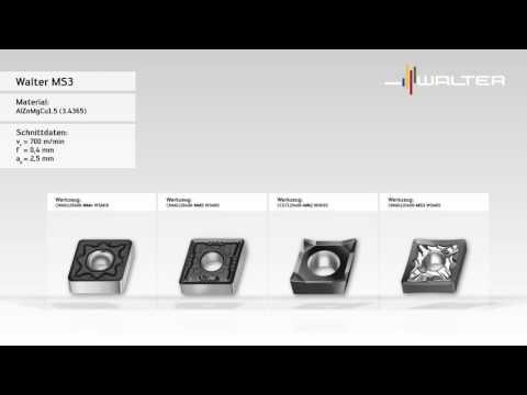Walter Tools MS3-Geometrie - Ideale Kombination aus geringem Schnittdruck und hoher Standzeit
