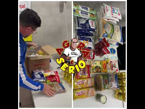 VEJA A CESTA BÁSICA QUE É DISTRIBUÍDA PARA OS FUNCIONÁRIOS DA CIDADE DO EMBU DAS ARTES.