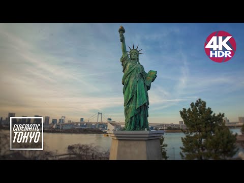 Toyosu Senkyaku Banrai to Odaiba walking tour, 4K HDR Japan